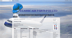 Desktop Screenshot of classicairparts.com